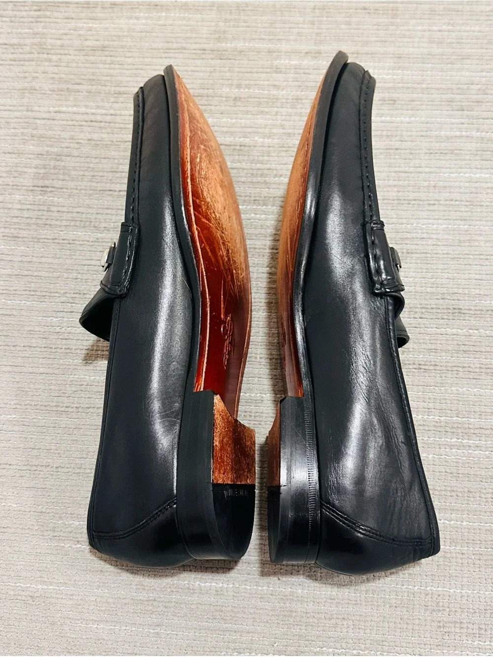 Cole Haan Mens Ascot II Loafer Size 12M Black Leather Bit Strap Moc Dress Shoe